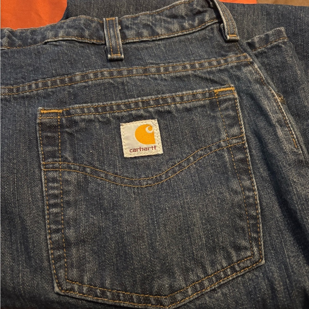 Carhartt Blue Relaxed Jeans Durable Workwear